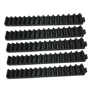 Gomos De Cremalheiras Nylon Motor Portão Industrial 5 Pçs Cor Preto