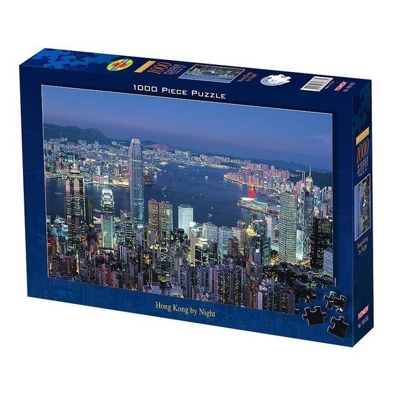 Puzzle Tomax Rompecabezas Hong Kong Iluminado X 1000 Piezas