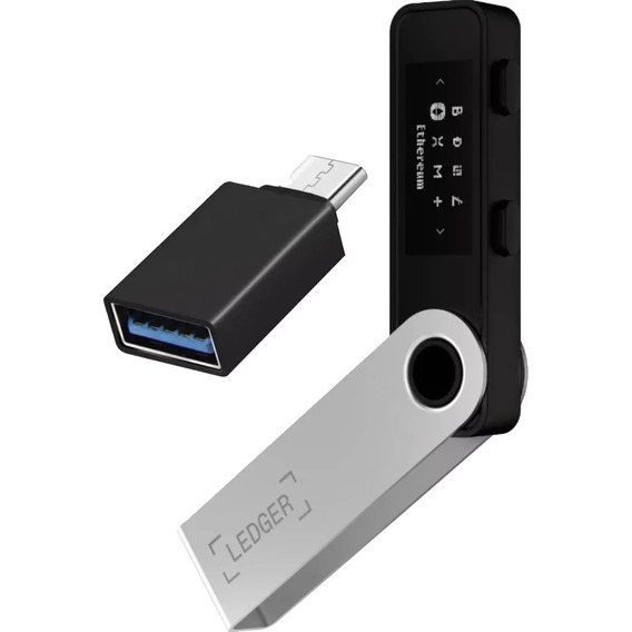 Ledger Nano S Billetera Bitcoin  + Adaptador Cel Android