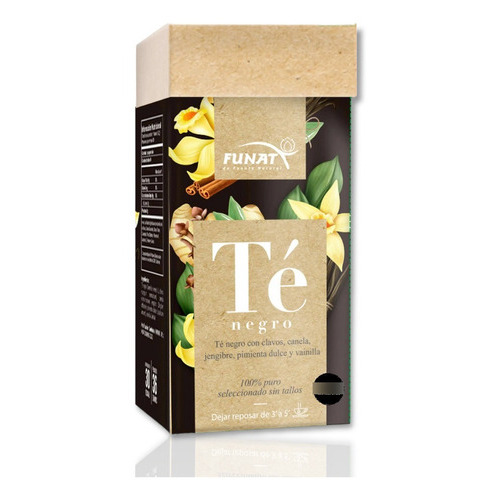 Té Negro Con Clavos - Funat X30 Tis - Unidad A $697