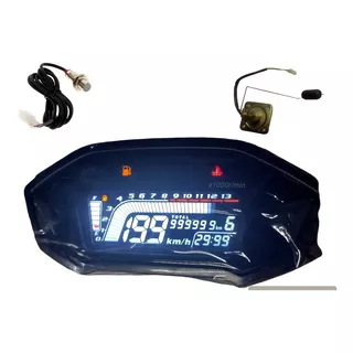 Velocímetro Digital Universal + Sensor De Gasolina Tt Ds 200