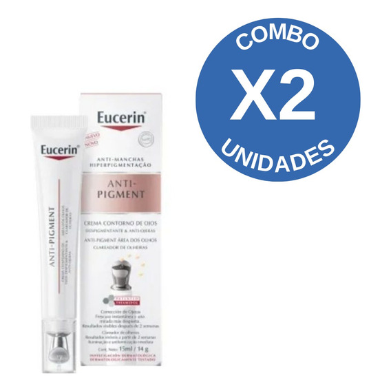 Pack X2 Eucerin Contorno De Ojos Anti-pigment 15 Ml