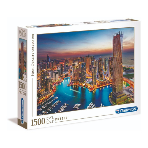 Puzzle Rompecabeza Dubai Marina X 1500 Piezas Clementoni 