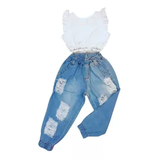 Roupa De Menina Blusa E Jogger Infantil Mini Diva Blogueira