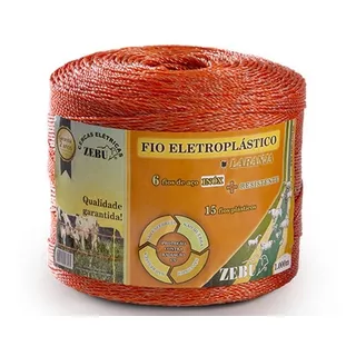 Fio Eletroplástico Cerca Rural Rolo 1000m +  Resistente Zebu