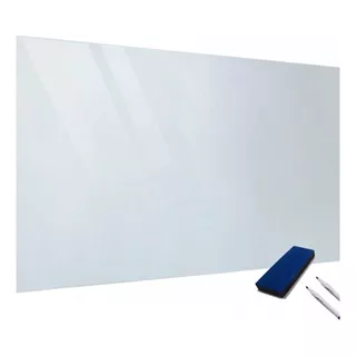 Pizarra Blanca Premium 1x2m Ideal Para Oficinas Aula Incluye Borrador Fibron Superficie Limpiable Plastico Alto Impacto