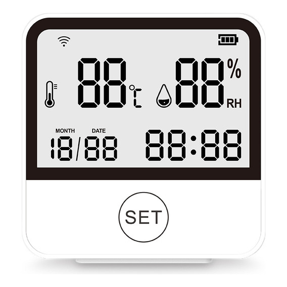 Monitor Wifi Temperatura Y Humedad Sensor Inteligente Lcd Hi