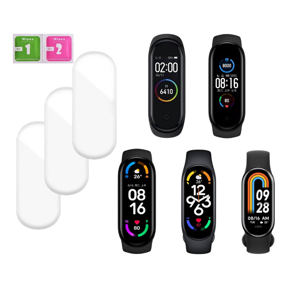 Micas De Hidrogel Para Xiaomi Mi Band / 3 Und Envío Rápido