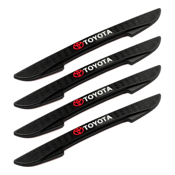 Protector De Puerta Goma Universal Auto Toyota 4 Piezas