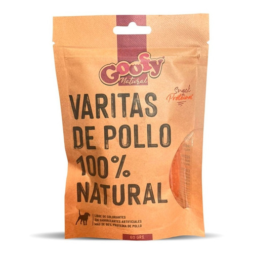 Snack Natural Goofy  Perros  Varitas  De Pollo 60gr