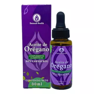 Aceite De Orégano 30 Ml 80% De Carvacrol 