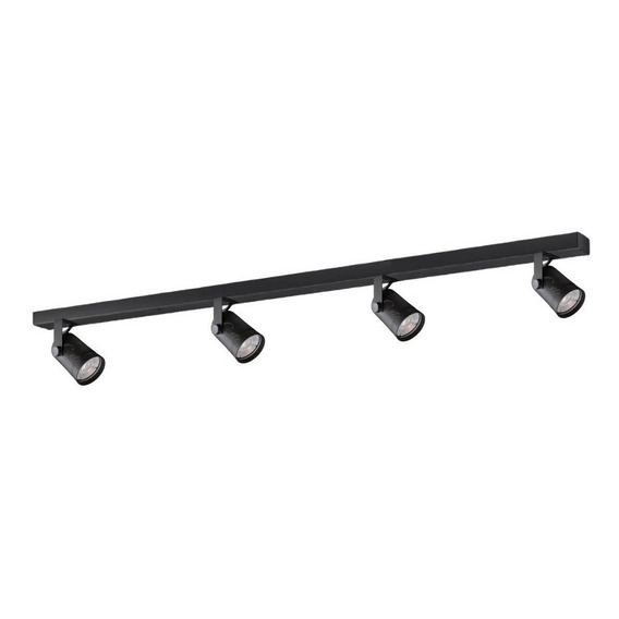 Aplique Techo O Pared Barral Riel 4 Luces Spot Dicroica Led 