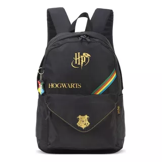 Mochila Escolar Luxcel Harry Potter Gryffindor - Ms46763hp Cor Preta