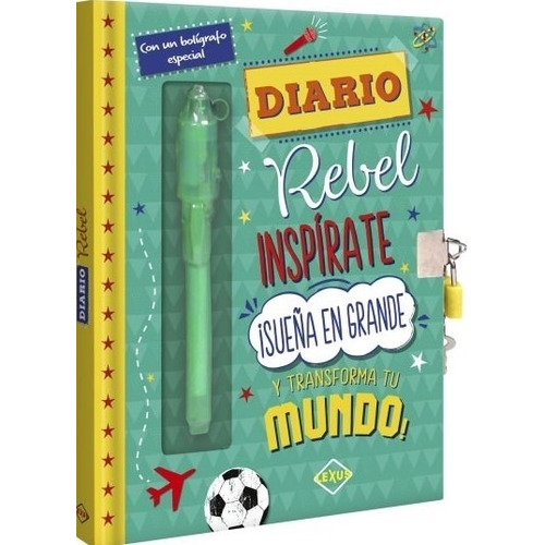 Diario Rebel - Diario Con Candado Y Bolígrafo Mágico