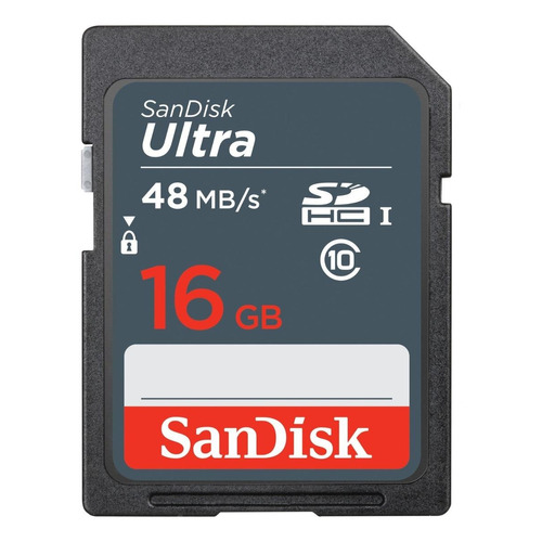 Tarjeta de memoria SanDisk SDSDUNB-016G-GN3IN  Ultra con adaptador SD 16GB