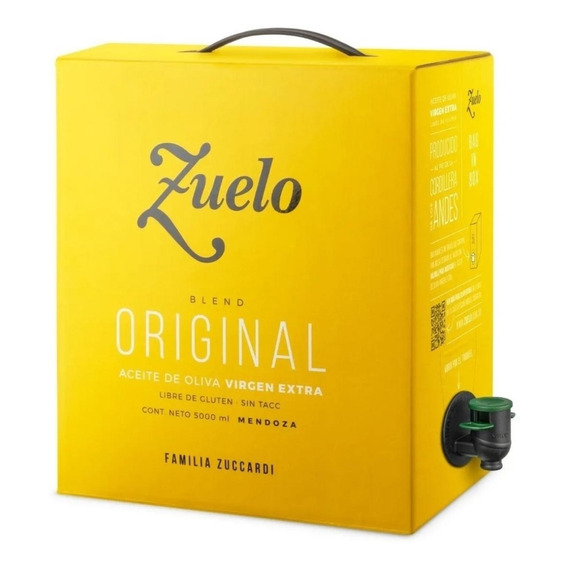 Aceite De Oliva Zuelo Tradicional 5 Litros Bagbox F Zuccardi