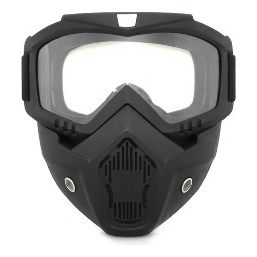 Mascara Y Goggles Para Motocross Lentes Moto Gotcha Skate Color de la lente Transparente Color del armazón Negro
