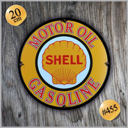#455 - Cuadro Decorativo Vintage / Shell No Chapa Auto 