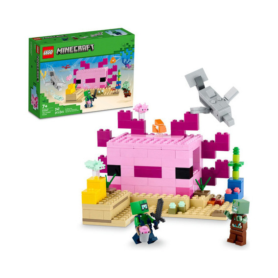 Kit Lego Minecraft 21247 La Casa-ajolote (242 Piezas) Cantidad De Piezas 242