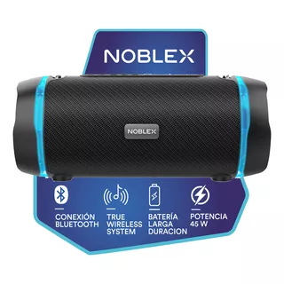 Parlante Noblex Psb1000 Portátil Con Bluetooth Waterproof  Negro