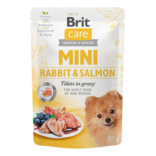 Brit Care Pouch Dog Mini Rabbit And Salmon 85gr. Np