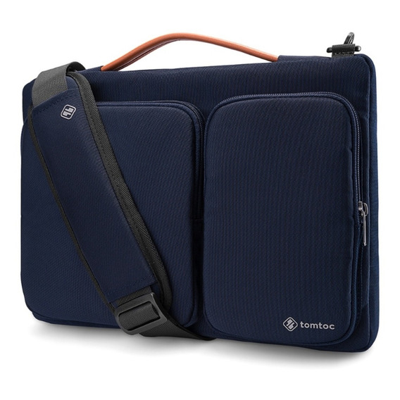 Tomtoc- Bolso De Hombro A42 Para 13'' Macbook Pro/air Color Azul oscuro