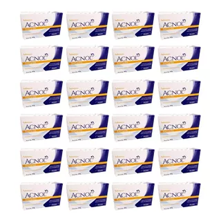 24x Acnol Sabonete Antiacne Para Cuidado Diário Da Pele 80g