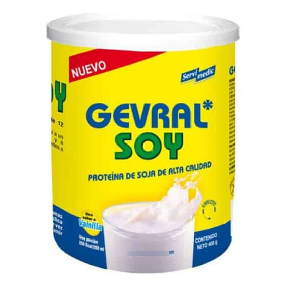 Gevral Soy Complemento Alimenticio Libre De Gluten 400gr