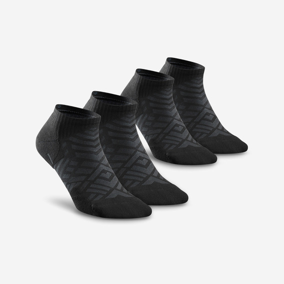 Calcetines Hike 100 Low Negro Pqt. De 2 Pares Quechua