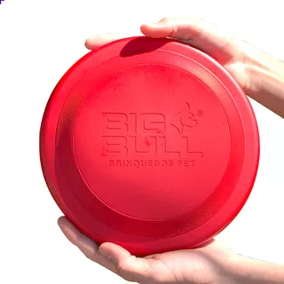 Brinquedo Para Cachorro Frisbee Profissional Super Divertido Cor Vermelho