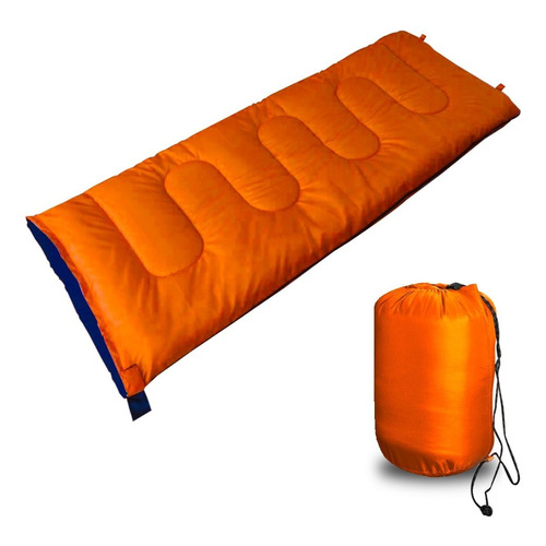 Solana 1 pieza Bolsa De Dormir Ideal Campamento Muy Liviana Chicos Adultos Color Naranja
