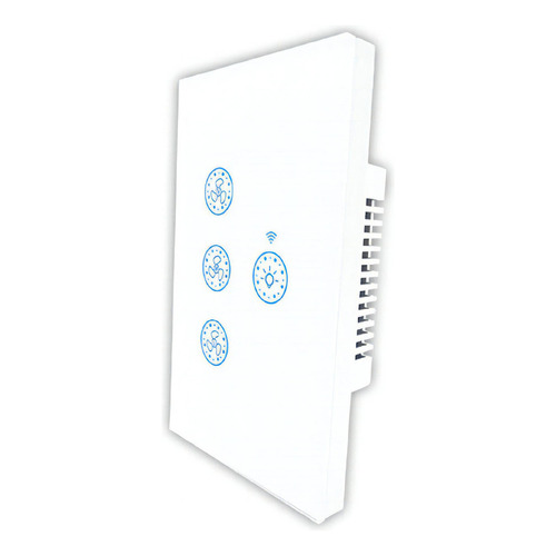 Interruptor Pared Ventilador Tbcin Wifi Smart Tuya Smartlife Color Blanco