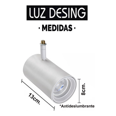 Spot Cabezal Movil Para Dicro Led Gu10 2026 Blanco Eclipse