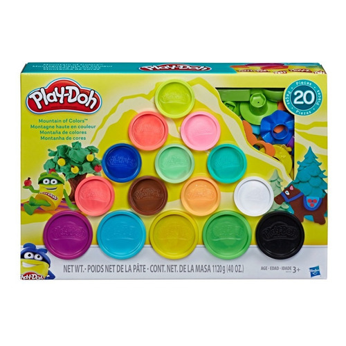 Set De Masas Play-doh Montaña De Colores +3