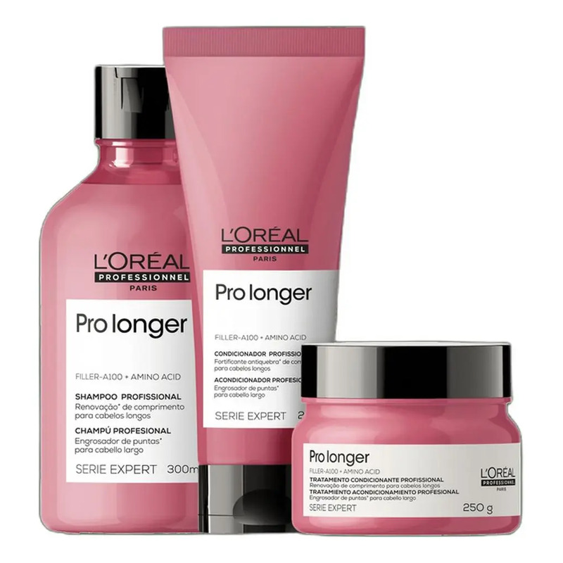 Kit L'oréal Serie Expert Pro Longer Trio (3 Prod) Única Kit L'oréal Serie Expert Pro Longer Trio (3 Prod) Única