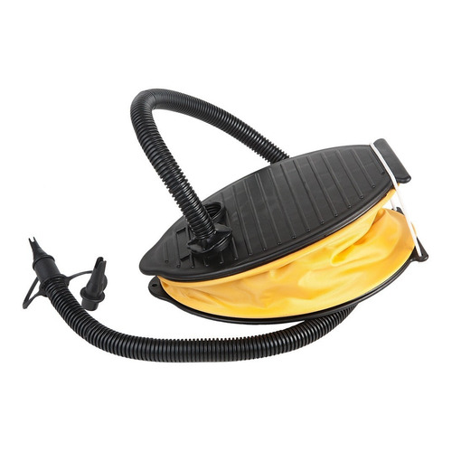 Inflador De Pie Waterdog Colchones Inflables Infla Y Desinfl Color Negro y Amarillo