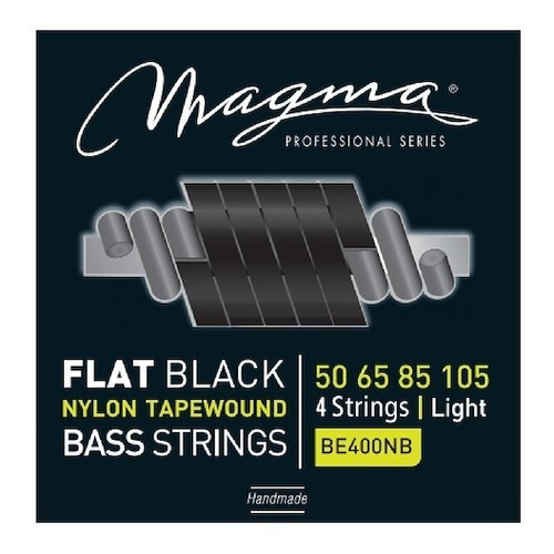 Encordado Bajo Electrico Magma Flat Black Be 400nb