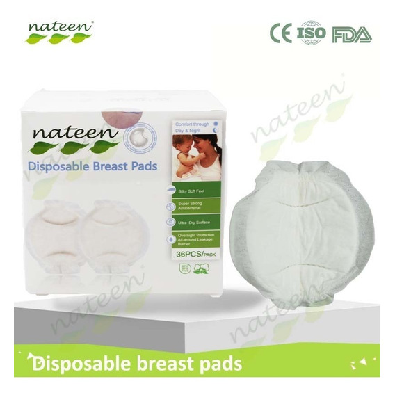 Protectores Mamarios Nateen X 36 Unidades 