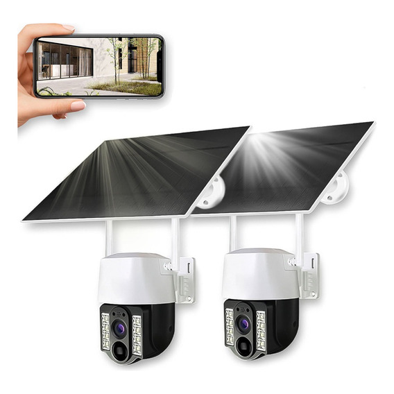 Camaras Seguridad 4g Solar Inalambrico Exterior 1080p 2pcs