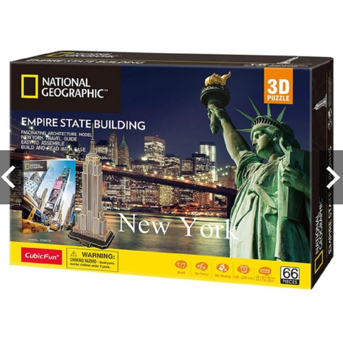 Puzzle 3d - Empire State National Geograpic - Cubicfun
