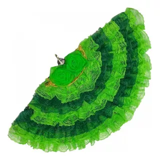 Leque Verde Cigana Esmeralda