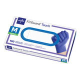 Guantes De Nitrilo Desechables Medline Fitguard Touch M 100u