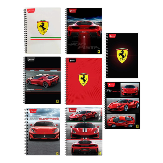 Paquete 8 Cuadernos Francés Norma Ferrari 100hs Mod Al Azar