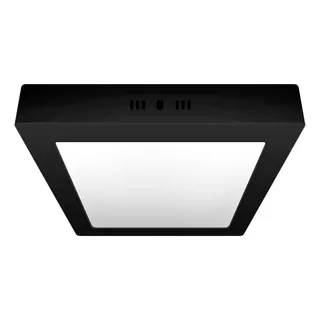 Panel Led Sobrepuesto Cuadrado 24w 6000k 300x300mm Negro