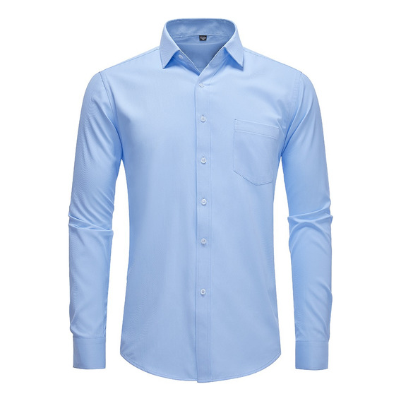 Camisa Vestir Manga Larga Slim Fit Para Hombre Casey Kevin