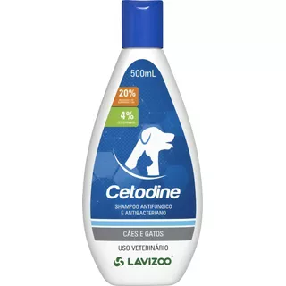 Shampoo Antifúngico Para Cães/gatos Cetodine 500ml - Lavizoo