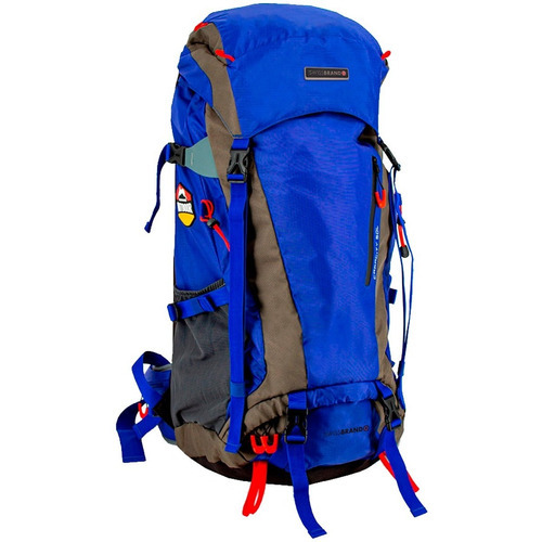 Mochila De Camping 50l Impermeable Swissbrand Wyndham -zenit Color Azul Diseño de la tela Liso