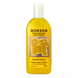 Shampoo Para Perros Gatos Tonalizador Dorado Moksha X 250ml