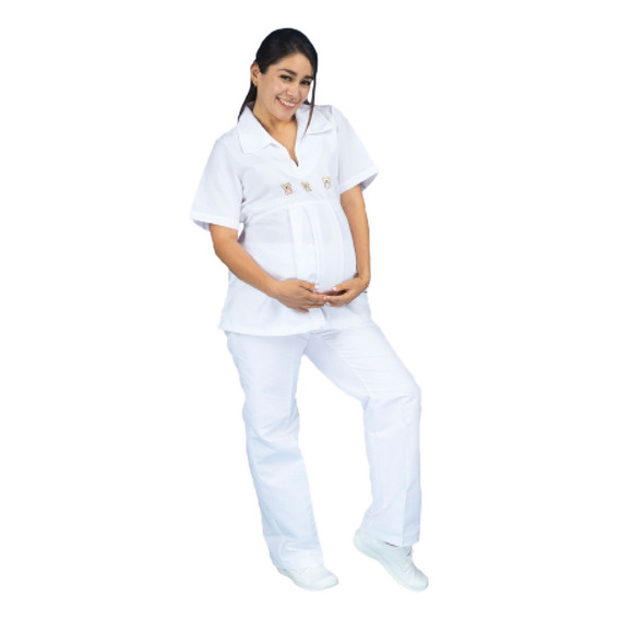 Conjunto De Enfermeria Uniforme Enfermera Maternidad Manga C