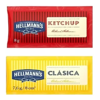 Aderezos Mayonesa Y Ketchup Sobres Individuales X Cajas 